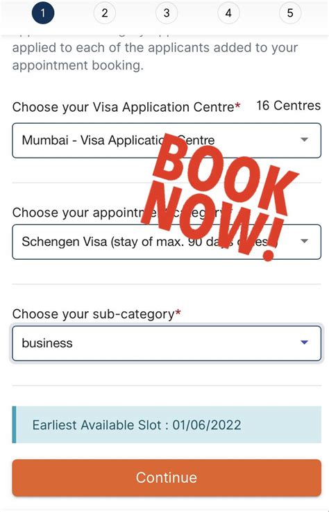 schengen visa appointment mumbai